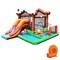 Kids Bounce House with Ball Pit Slide and Climbing Wall Inflatable Play Area for Backyard Fun with 550W Blower